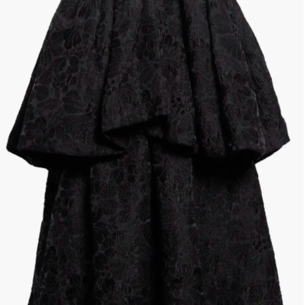 Ulla Johnson Black Floral Jacquard dress